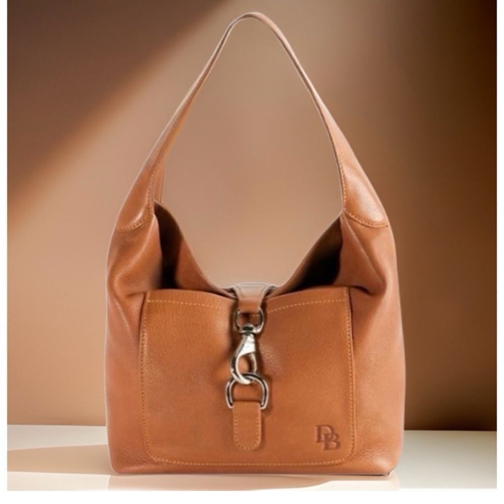 Vintage Dooney & Bourke Annalisa Hobo Bag in Caramel Size Médium - Picture 1 of 11